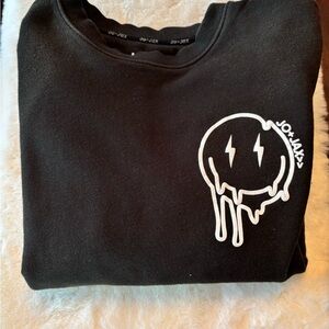 JO+JAZ Black Smiley Face Sweatshirt